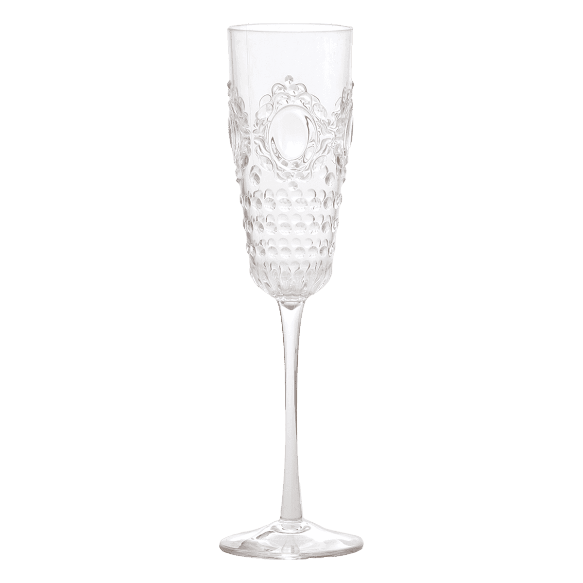 Set of 6 Champagne Flutes - Baroque & Rock