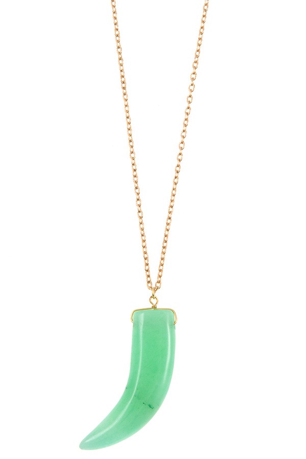 Horn Pendant Necklace