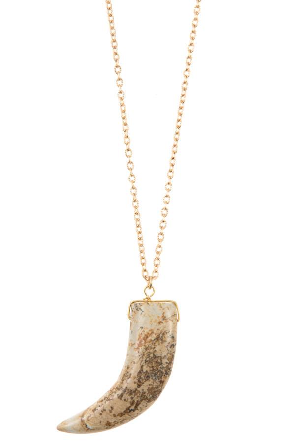 Horn Pendant Necklace