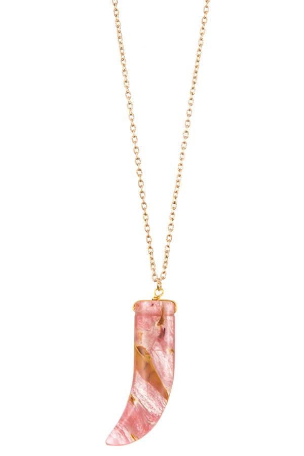 Horn Pendant Necklace