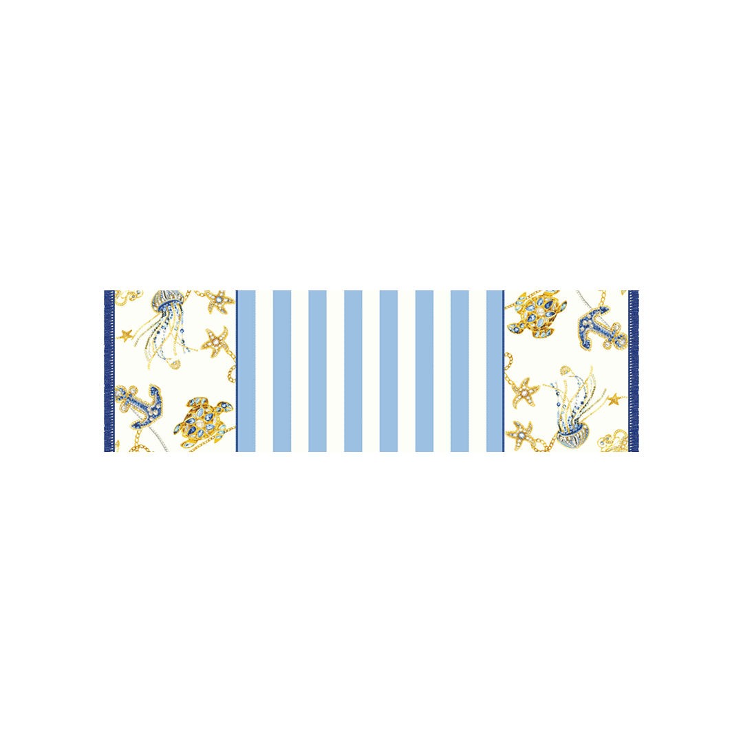 Nautical Mediterranean Designed Table Runner by Portofino
