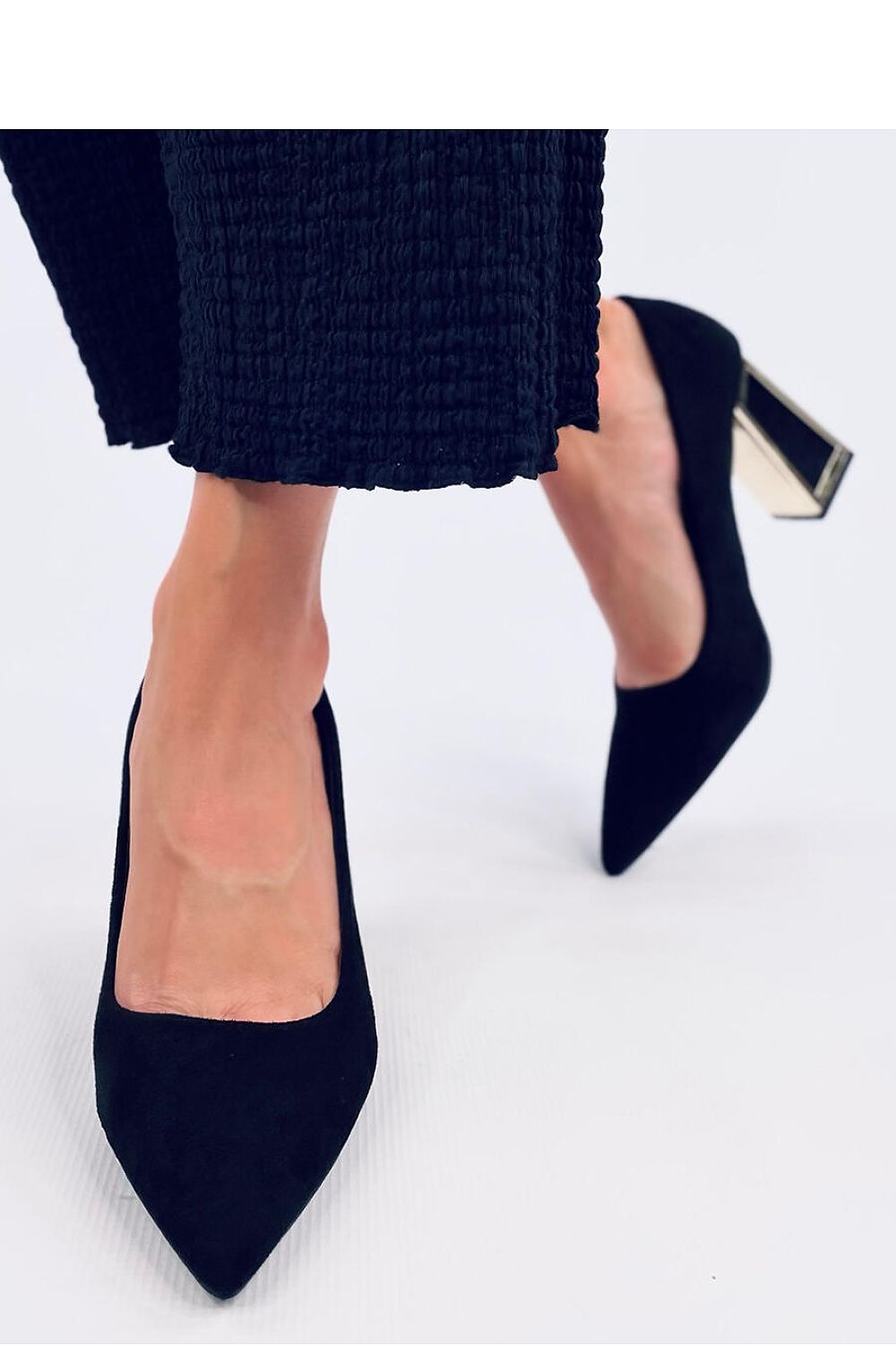 The Block-Heel Pump Metallic
