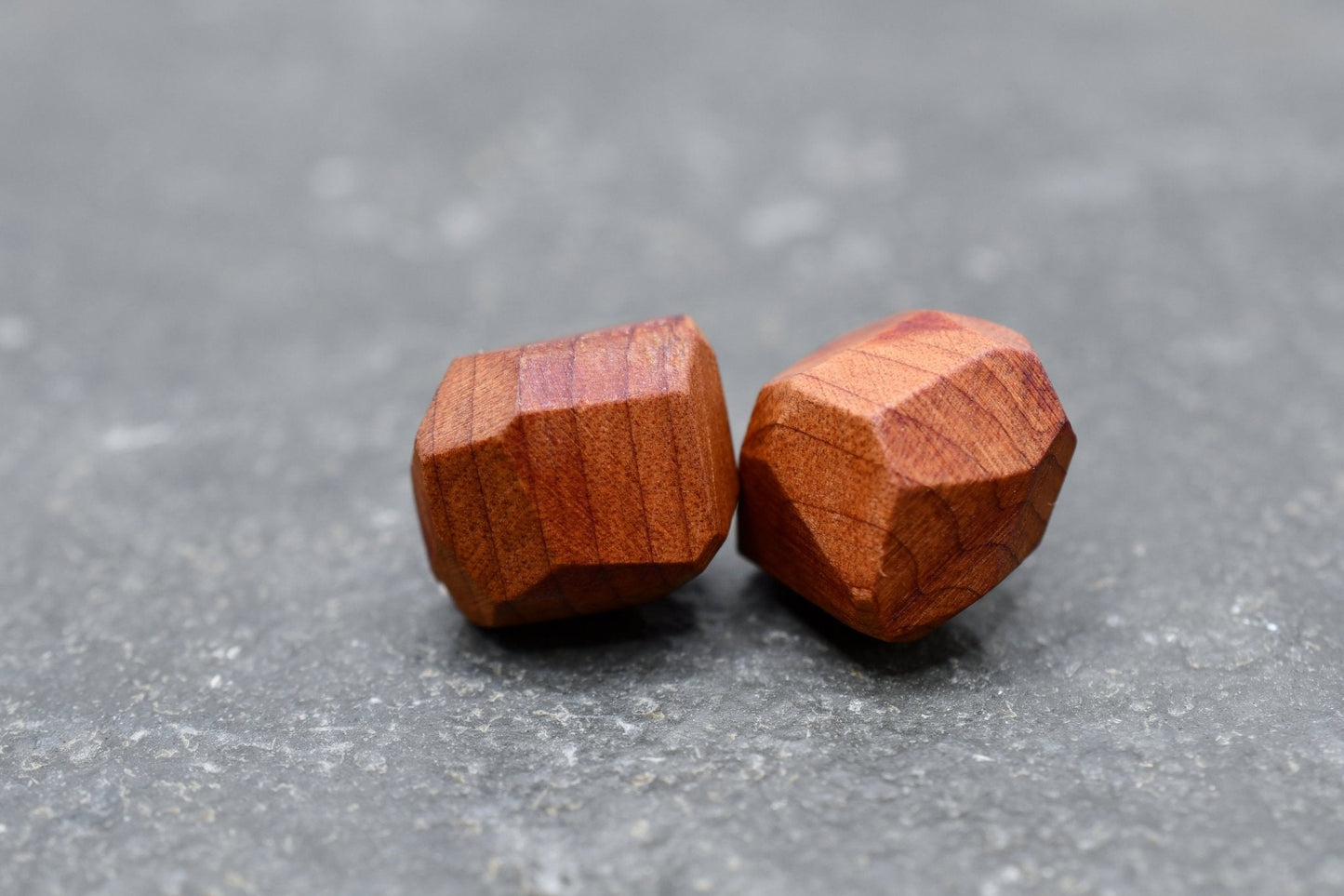 Handmade Geometric Wood Studs