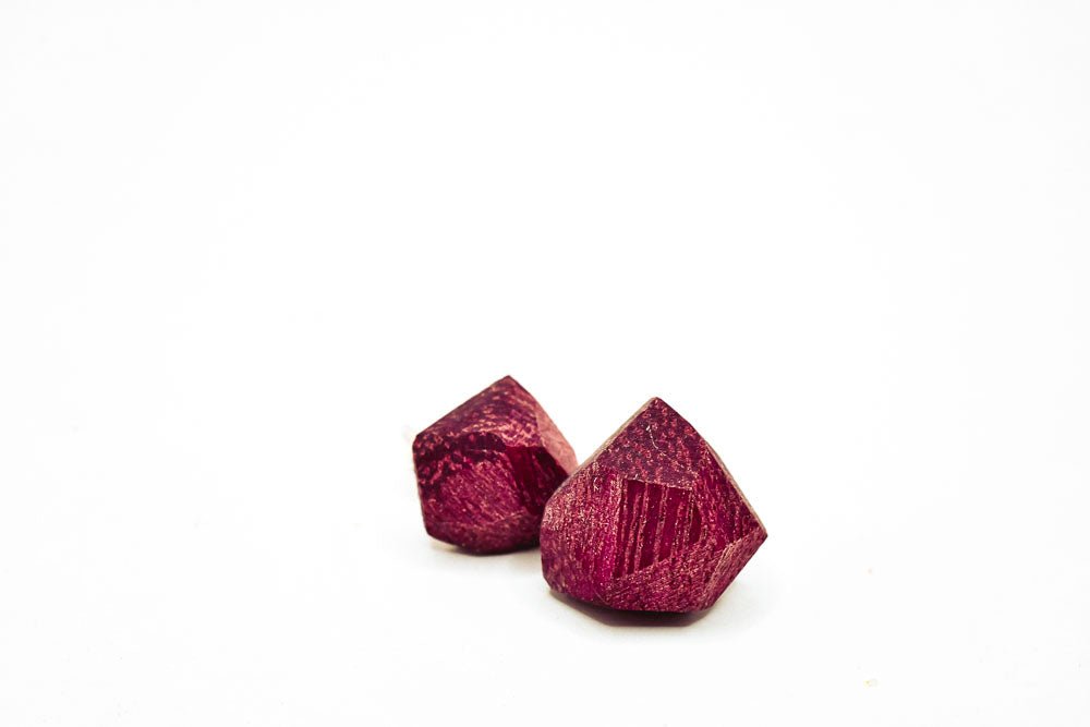 Handmade Geometric Wood Studs