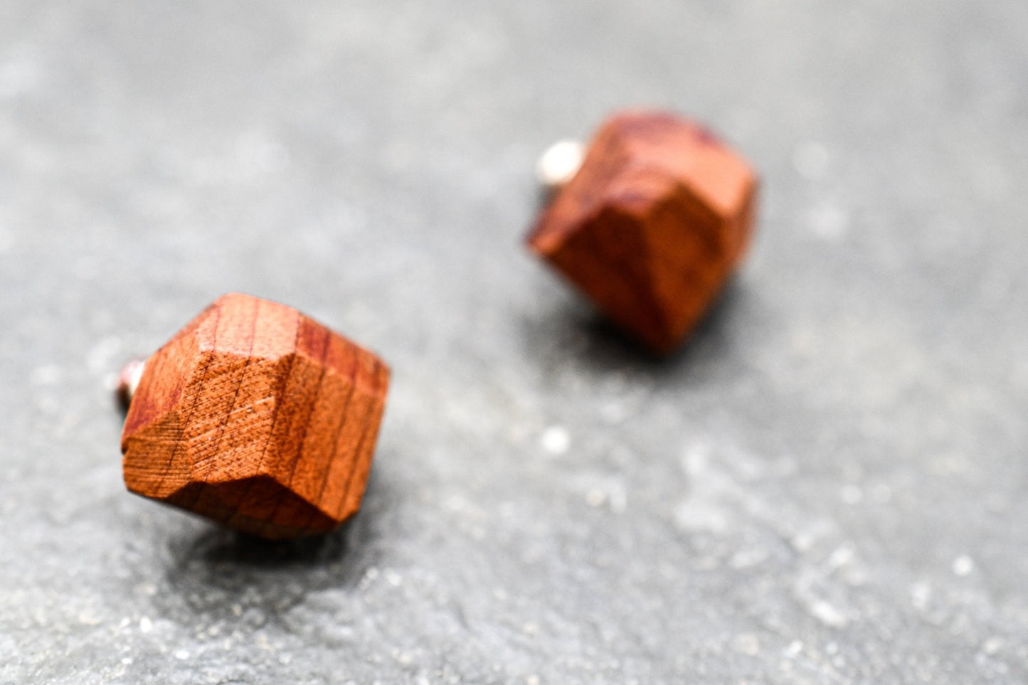 Handmade Geometric Wood Studs