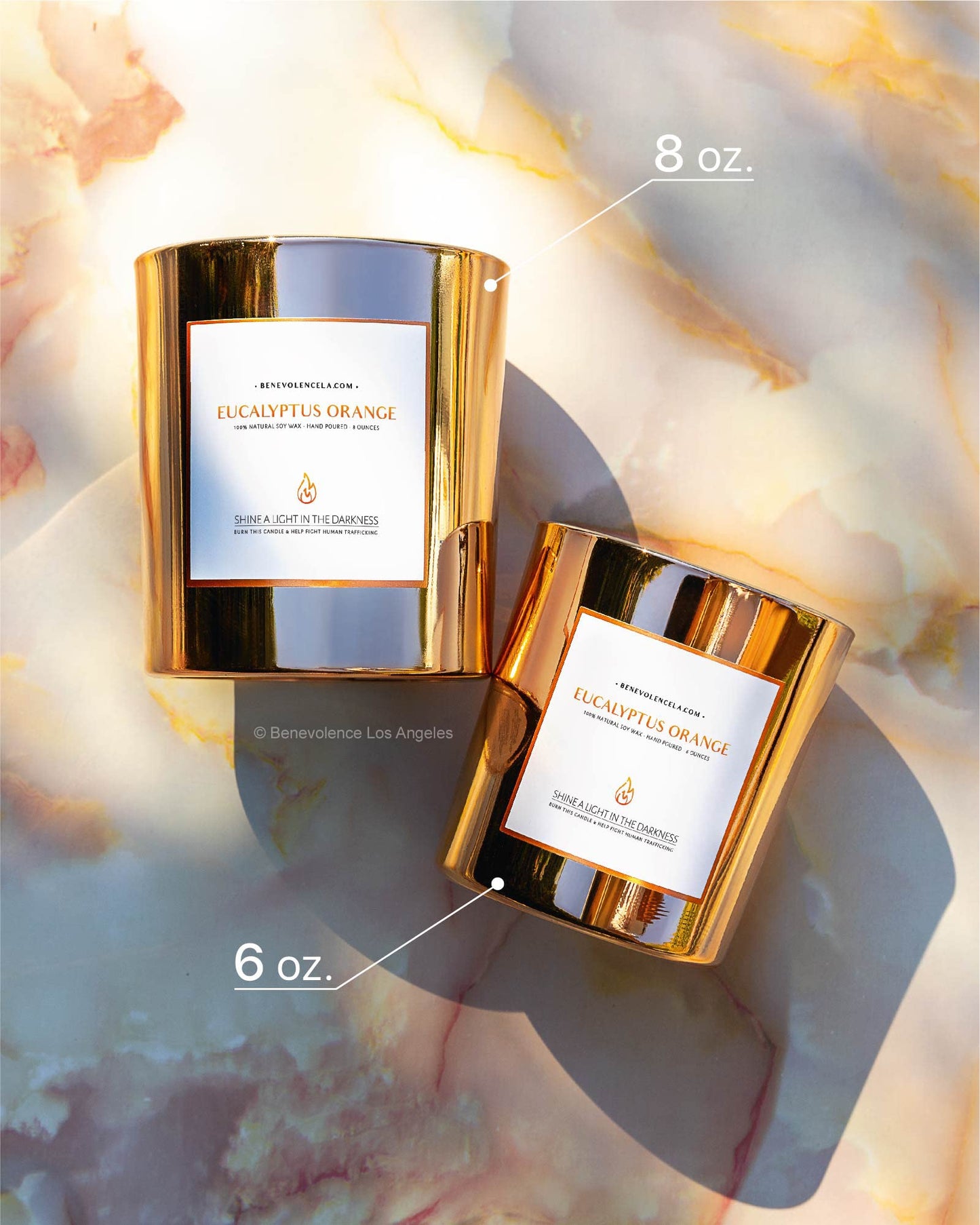 Santal Candle by Benevolence LA Candles | 14.5 oz| 3 Wick Natural Soy in Black Wax