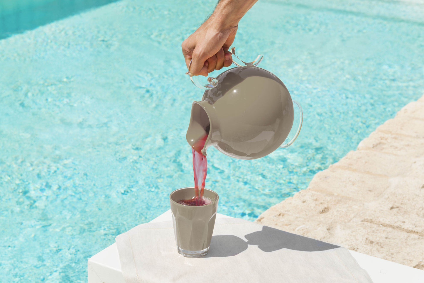 Unique Taupe Pitcher in Acrylic by Aqua