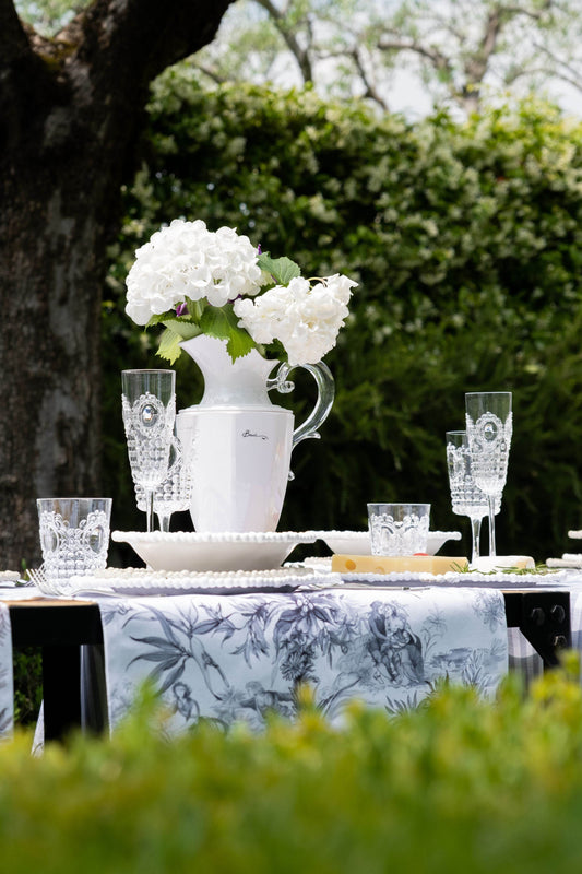 Statuesque Antique White Lucite Pitcher by Aqua