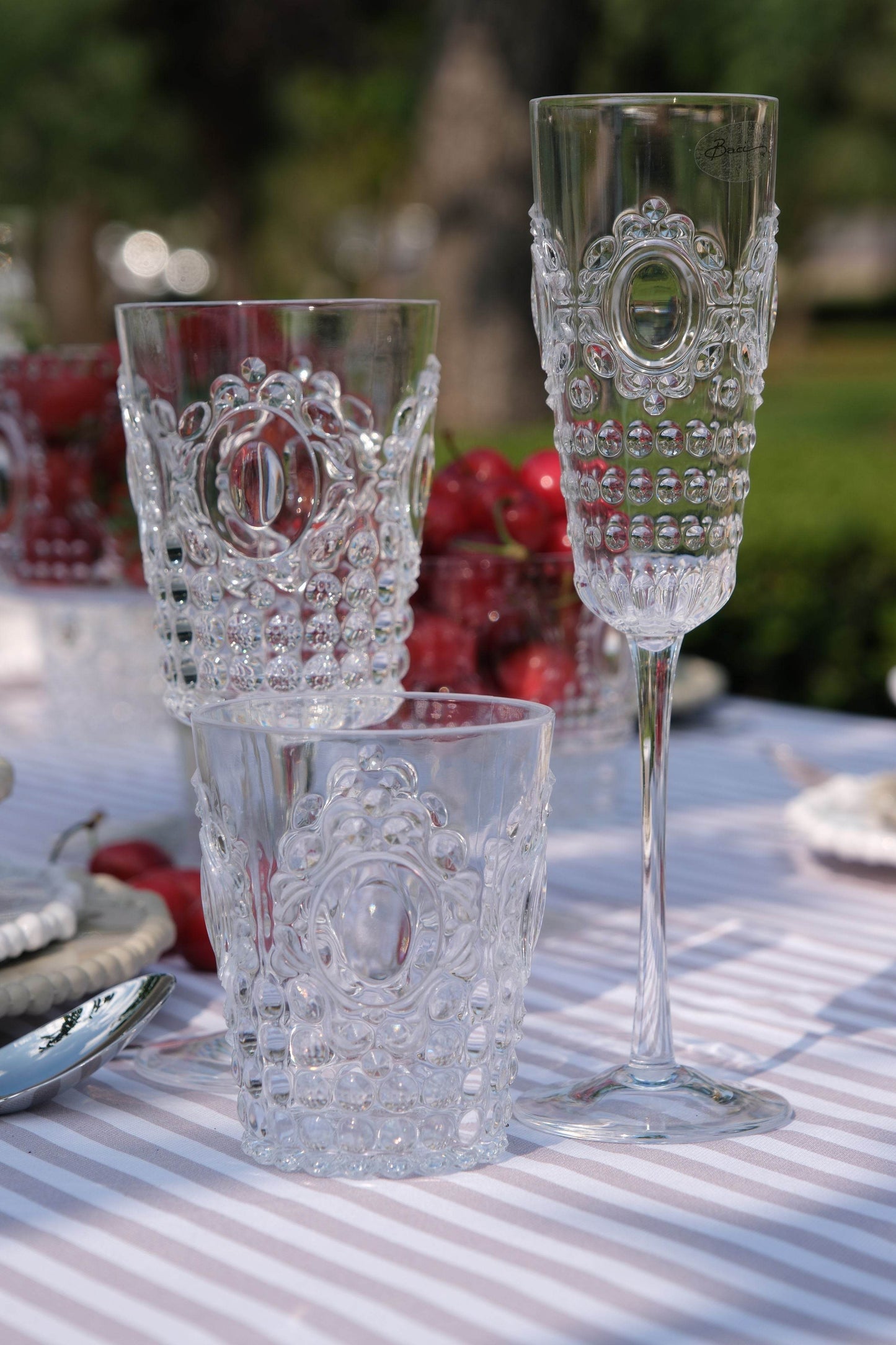 Set of 6 Champagne Flutes - Baroque & Rock