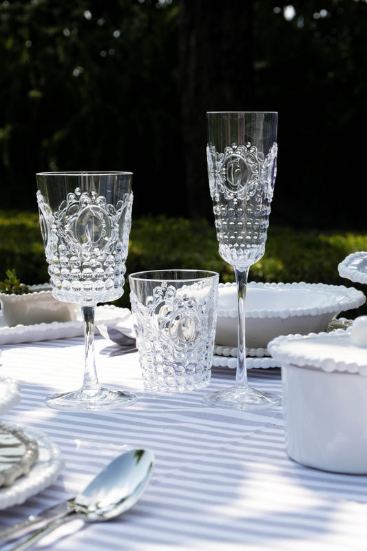 Set of 6 Clear Acrylic Rocks Glasses from the Baroque & Rock Collection
