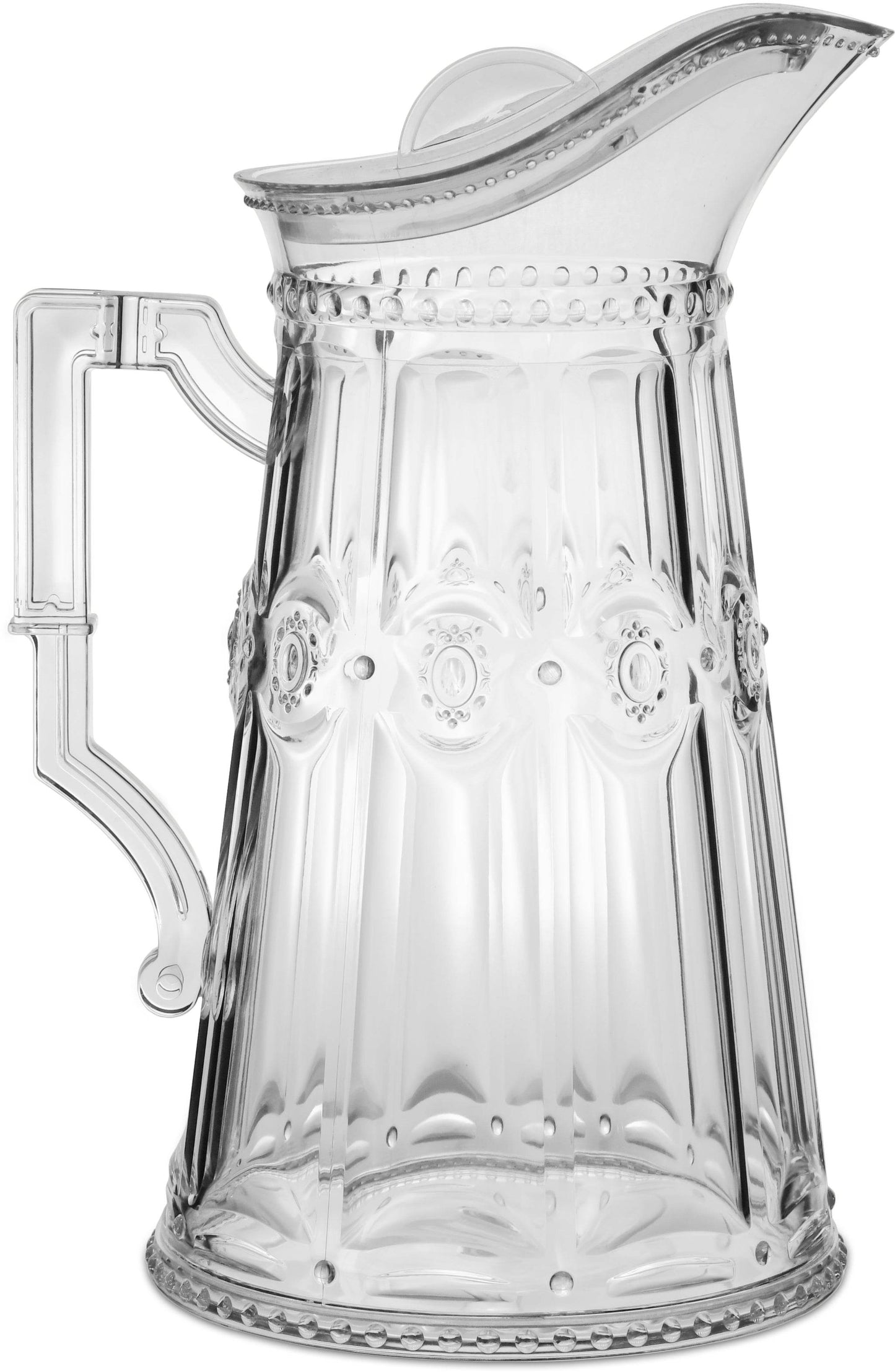 Baci Milano Clear Acrylic Pitcher from the Baroque & Rock Collection