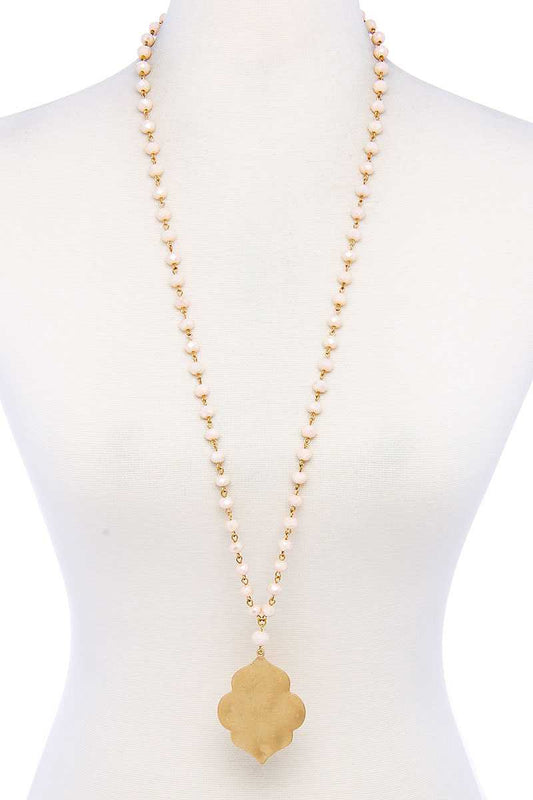 Beaded Pendant Necklace