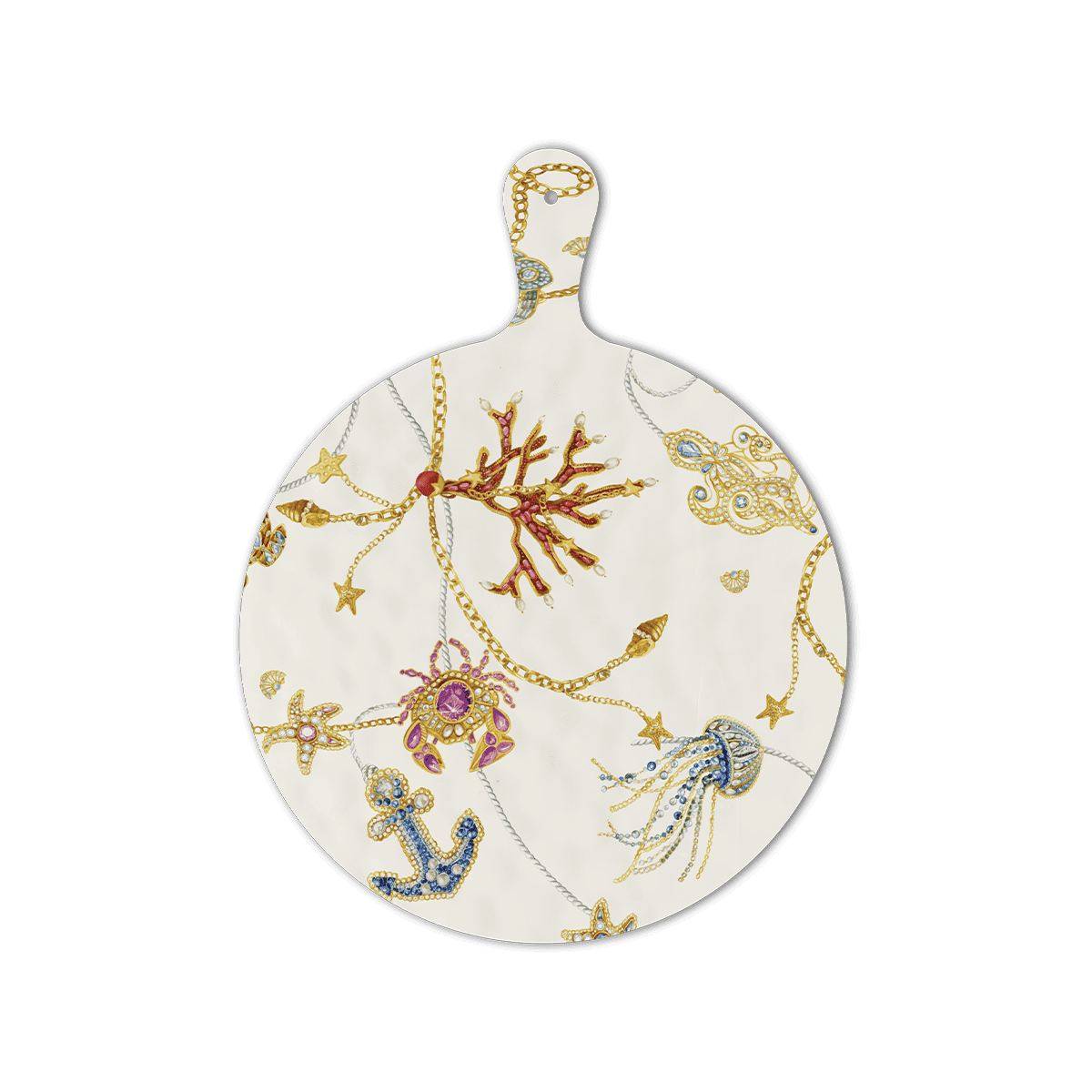 Nautical Mediterranean Design Melamine Charcuterie Board by Portofino