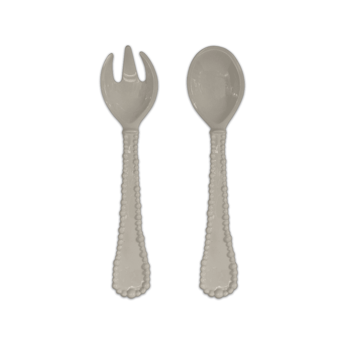 Taupe Salad Servers by Maci Milano