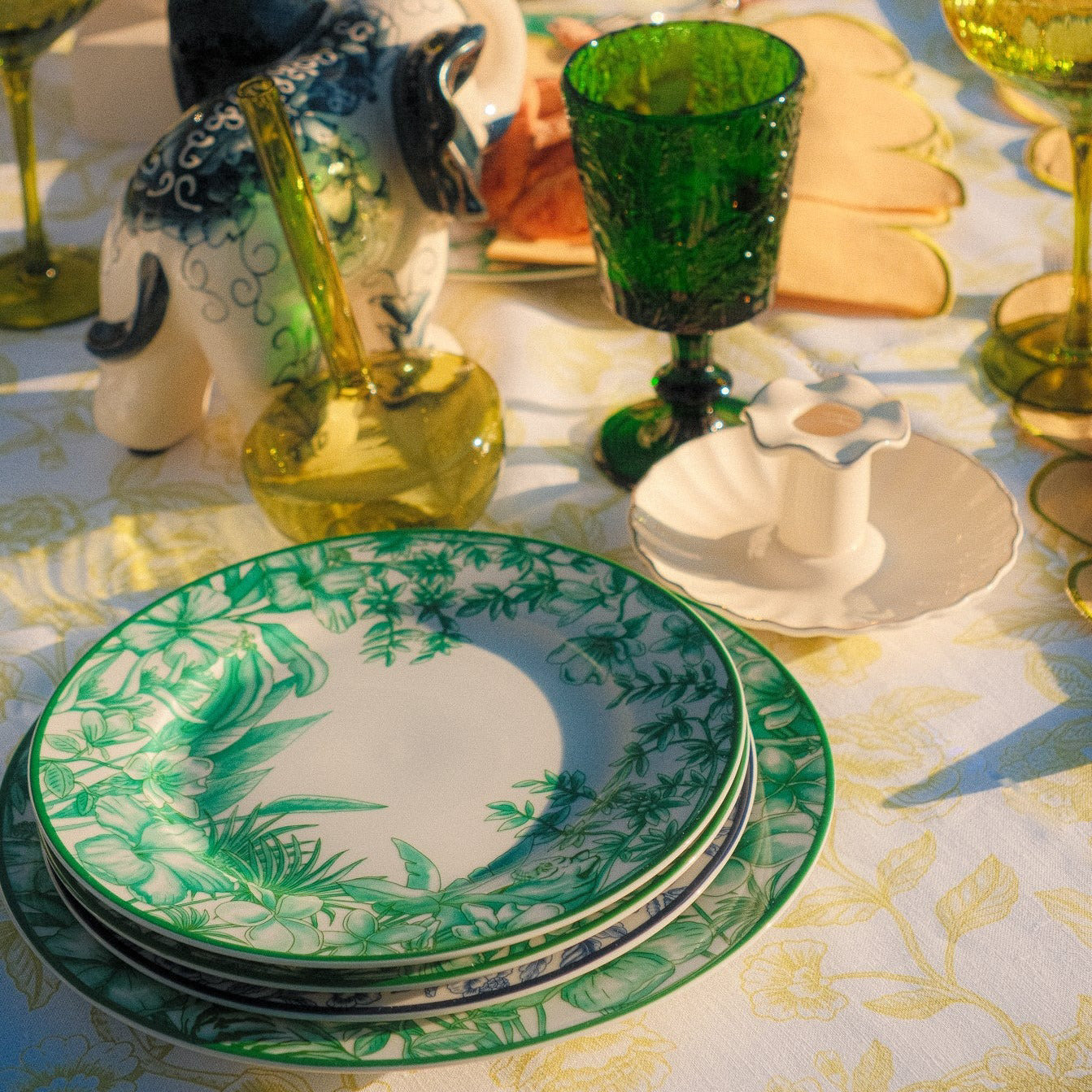 Monsoon Verdant Starter Plate - Set of 4