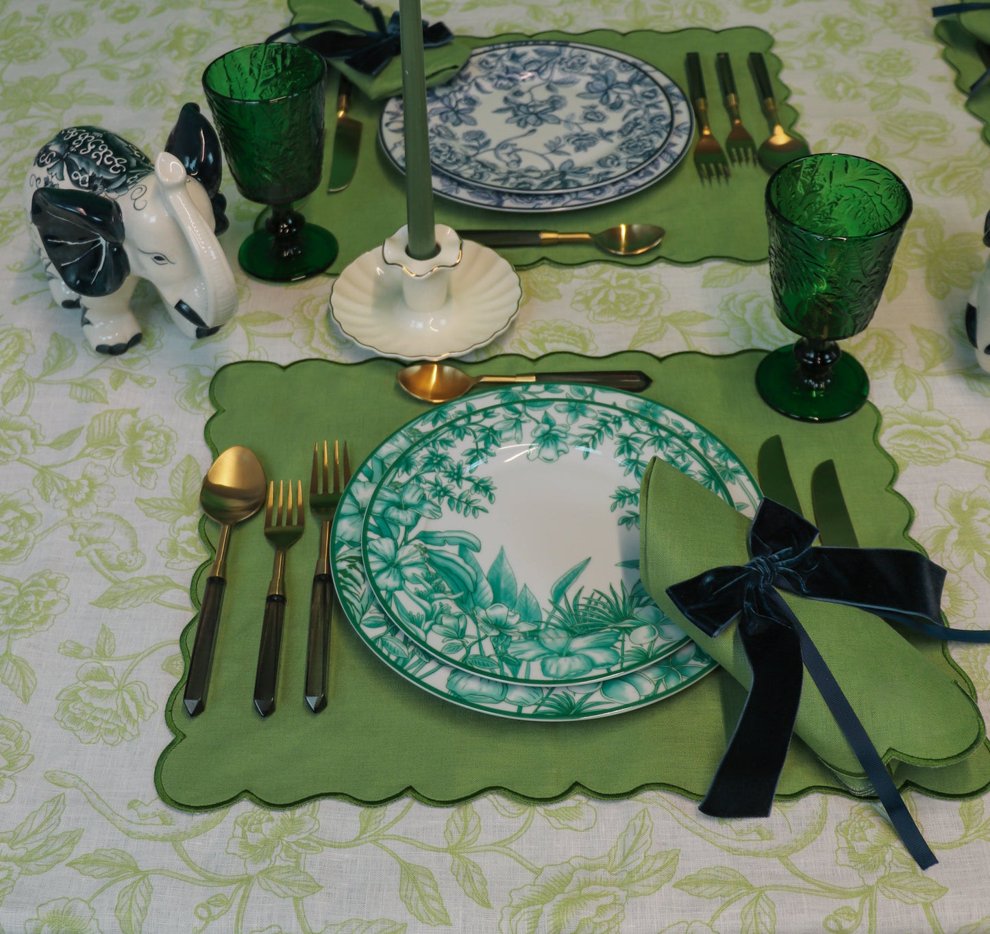 Monsoon Verdant Starter Plate - Set of 4