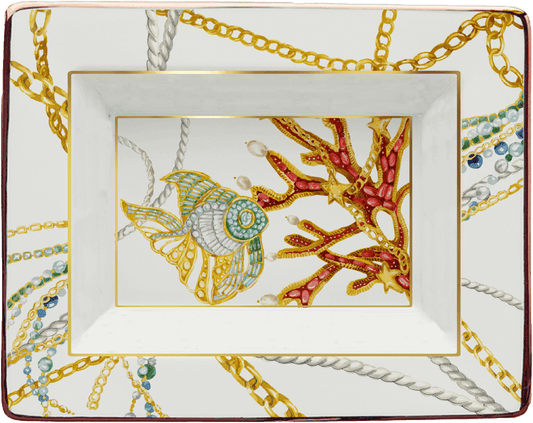 Porcelain Midi Decorative Tray - Portofino