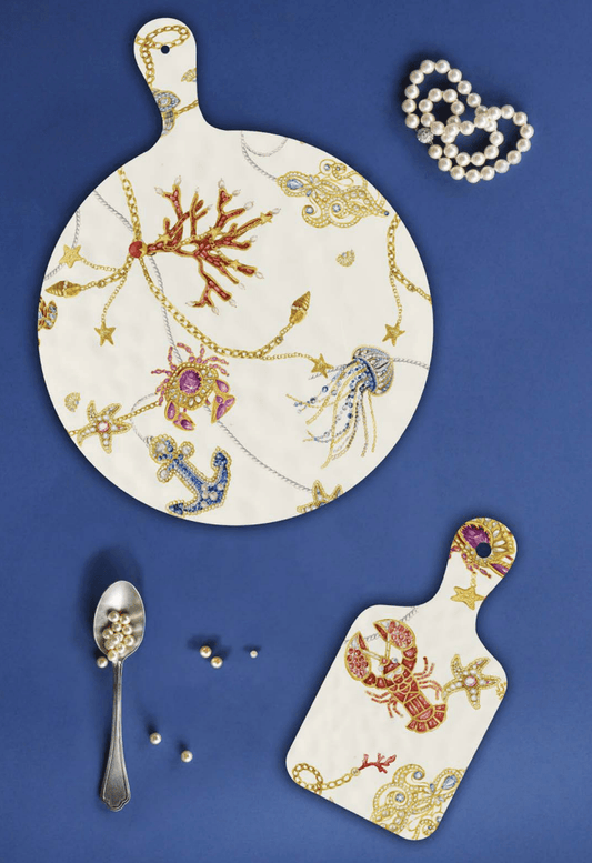 Nautical Mediterranean Design Melamine Charcuterie Board by Portofino