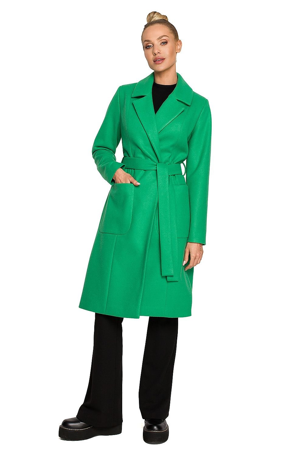 Green Goddess Coat by Moe