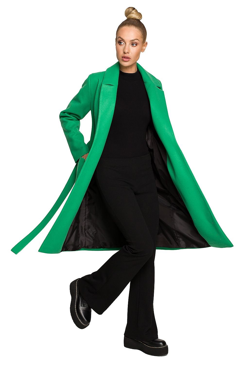 Green Goddess Coat by Moe