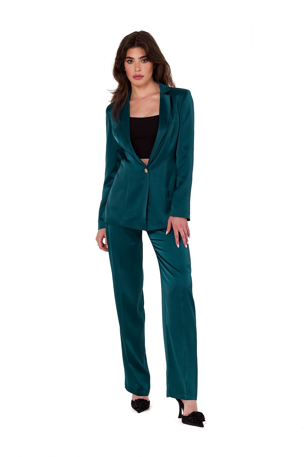 The Sexy Satin Suit Jacket