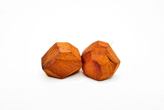 Handmade Geometric Wood Studs