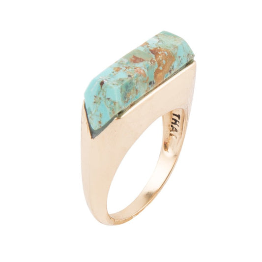 Turquoise Linear Ring