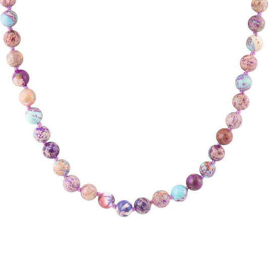 Love Knots Purple Jasper Necklace